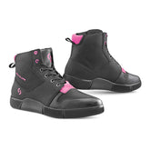 SHUA ODDIN Moto Urbano Senhora Botas Preto Fúcsia - Imagem dupla de botas
